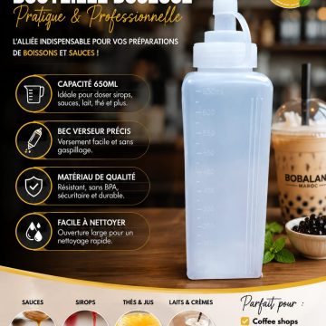Bouteille doseuse 650ML pour Jam
