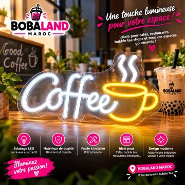 Enseigne Lumineuse LED Néon « Coffee »