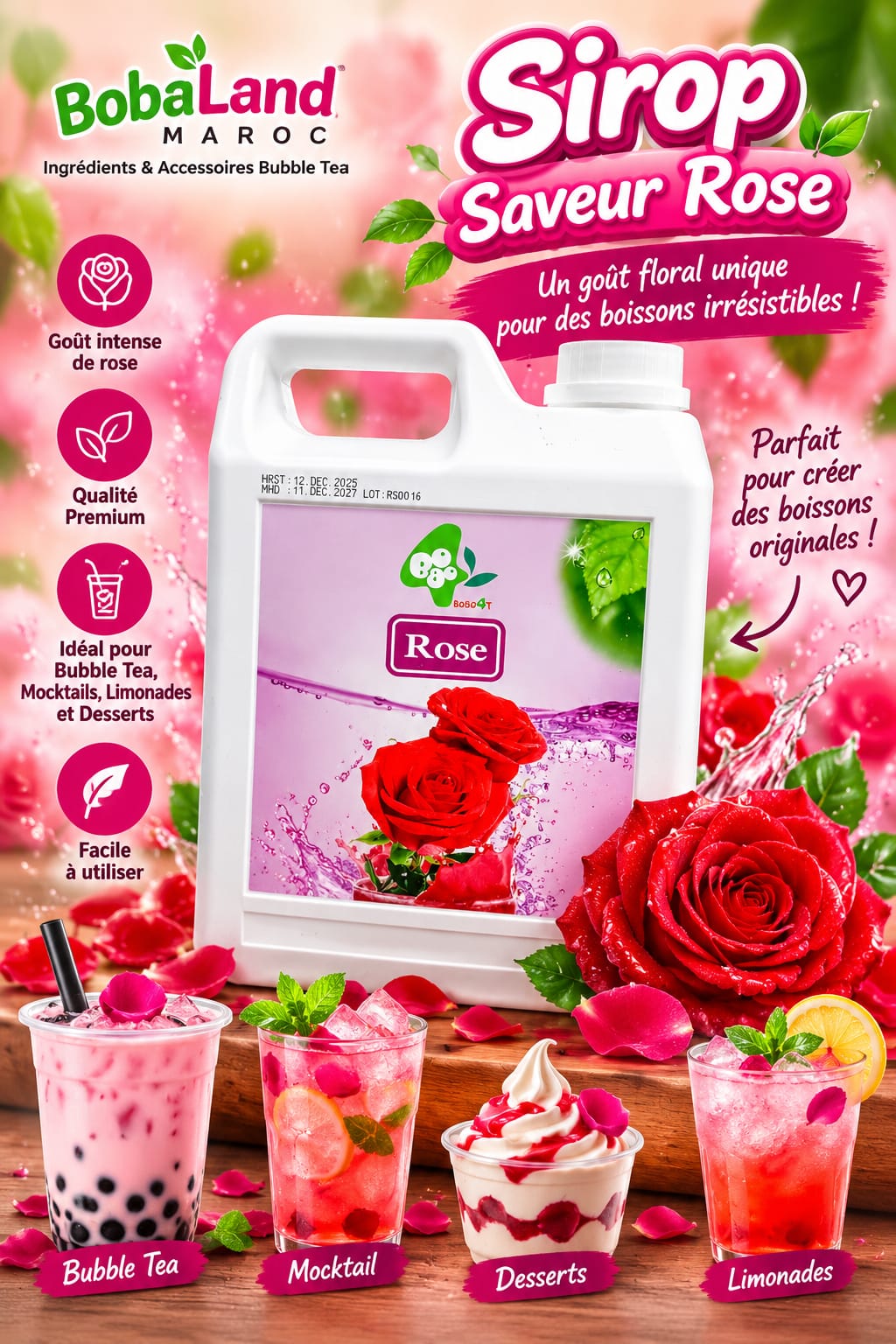 Sirop Rose 2.5kg